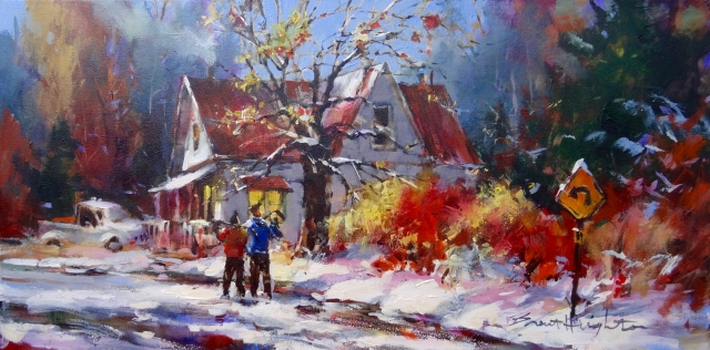 New original paintings by Brent Heighton and gallery artists